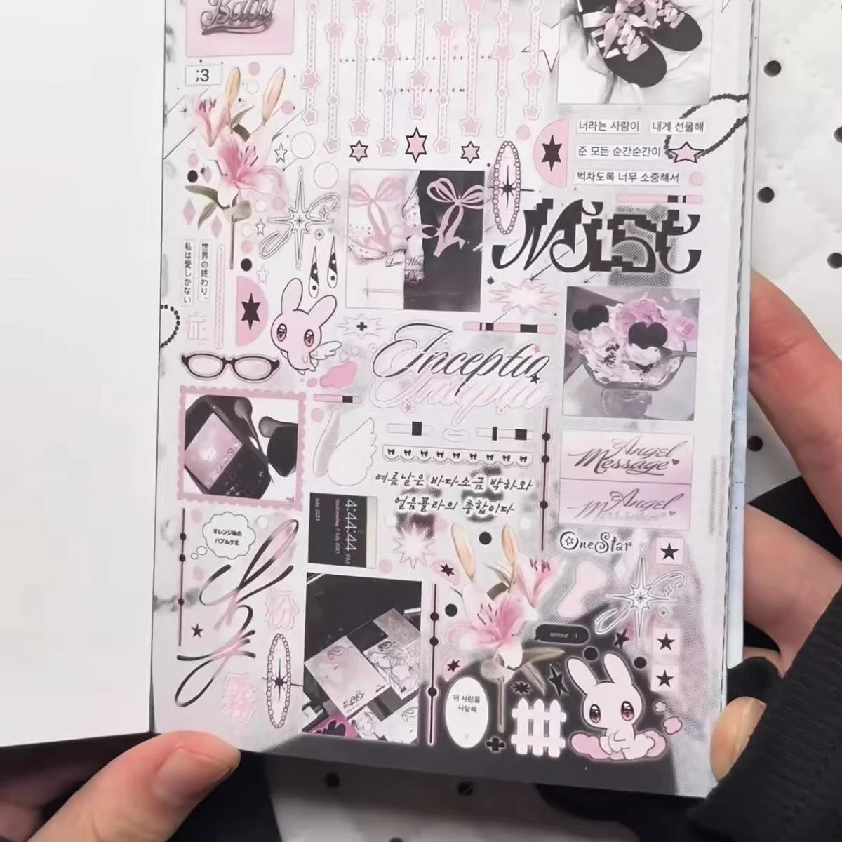 Original Sleepless Coding Sticker Book Niche Handbook Yanbian Cut High-value Stickers of Various Different Materials Cute Gift