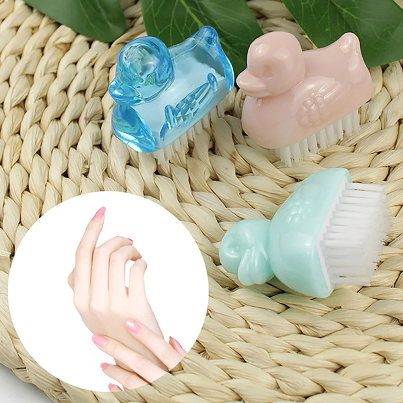 Brosse à Ongles en Forme d'Animaux pour Manucure et Pédicure, Doux, Élimine la Poussière, Livres en Plastique, Ensemble d'Outils pour Salon