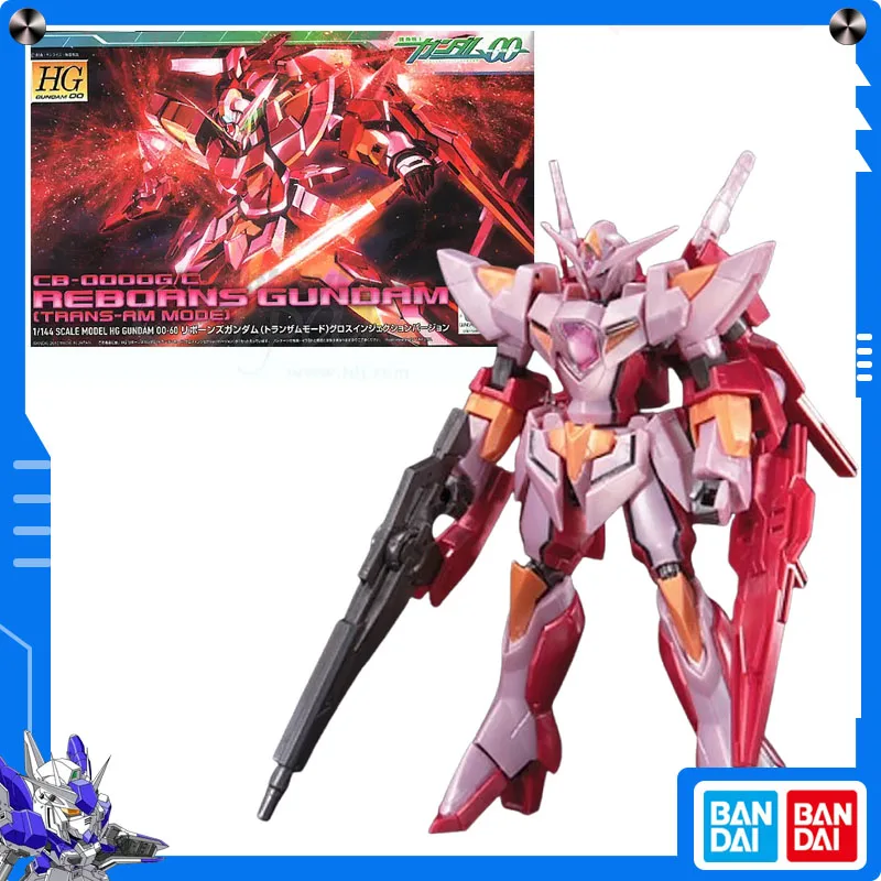 オリジナルバンダイ ガンダム00（ダブルO）1/144 HG リボーンズガンダム トランスアムモード グロスインジェクションバージョン アクションフィギュア 組立モデル