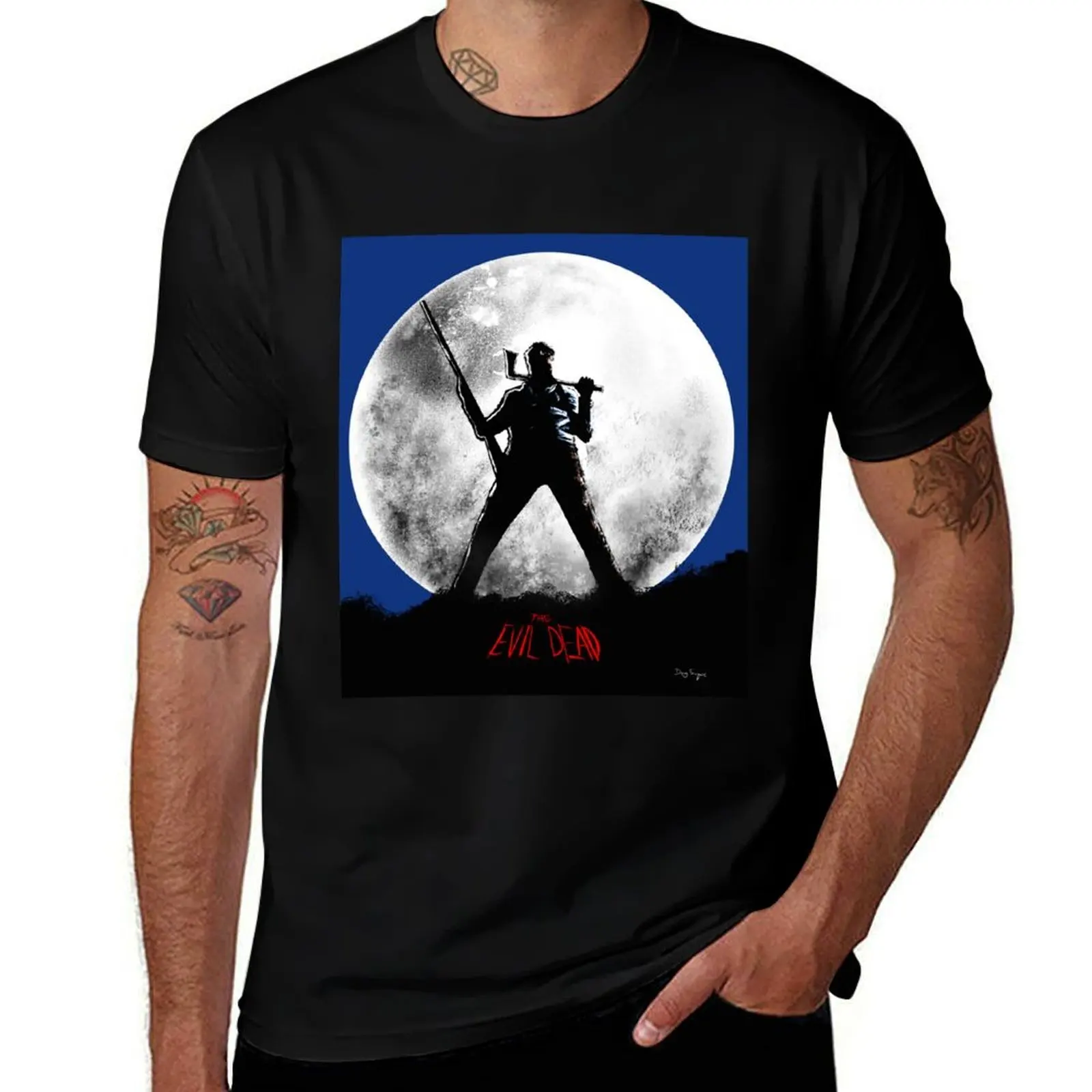 

Evil Dead Moon Pose T-Shirt anime tshirt cotton t shirt man t shirt for man 100 percent cotton T-shirt
