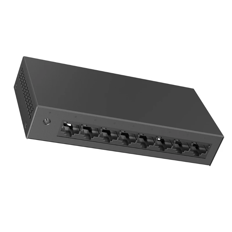 Fast Speed ​​8 Port Gigabit Networking Switches Metal Case Case Auto Technology Technology Technology