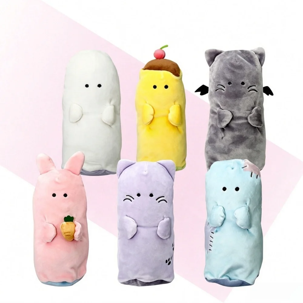 Kawaii Pencil Bags Cartoon Cat Rabbit Pencil Case Large Capacity Stationery Bag Storage Bag Suitable for Students and Office Use
