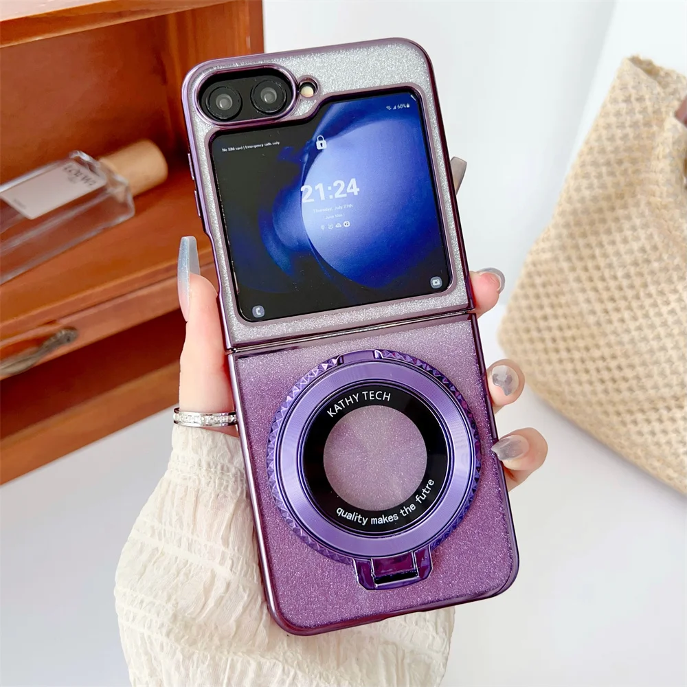 Магнитный складной чехол-подставка для Samsung Z Flip 6 Magsafe 5 4 3