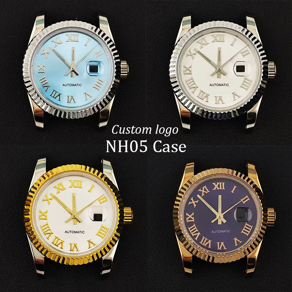 

Корпус 31 мм, женский корпус для часов NH05, корпус с индивидуальным логотипом, корпус из высококачественной нержавеющей стали, подходит для часов с механизмом NH05, аксессуары