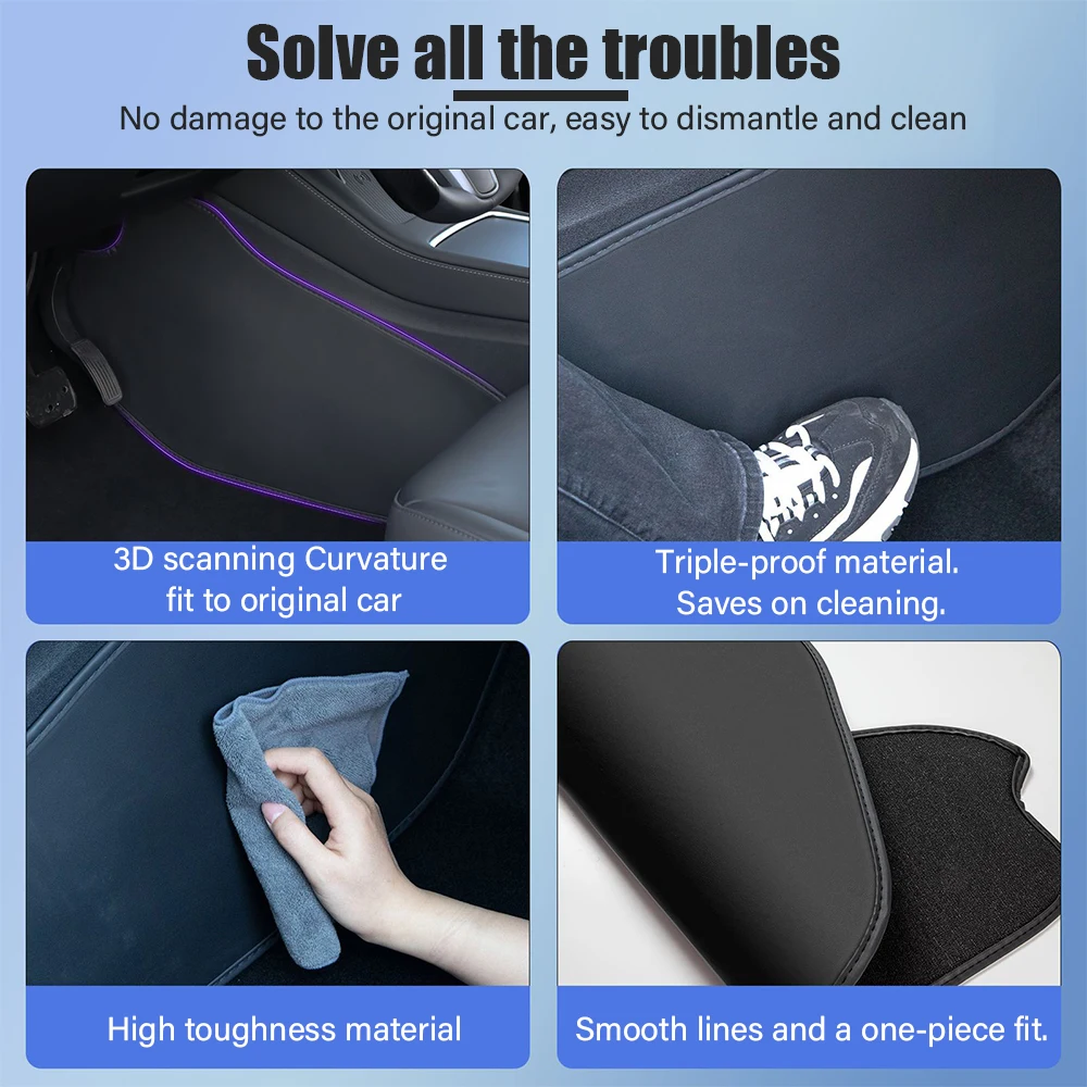Car center console side guard plate for Tesla 2025 New Model Y suede protection anti-kick pad interior modification accessories