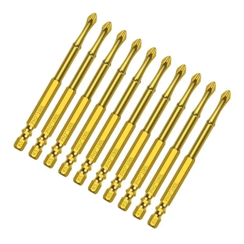 652F Professional Impact Driver Bits, Antislip Coating Power Power Accessories สำหรับ Precisiosn Fastening Maintenance