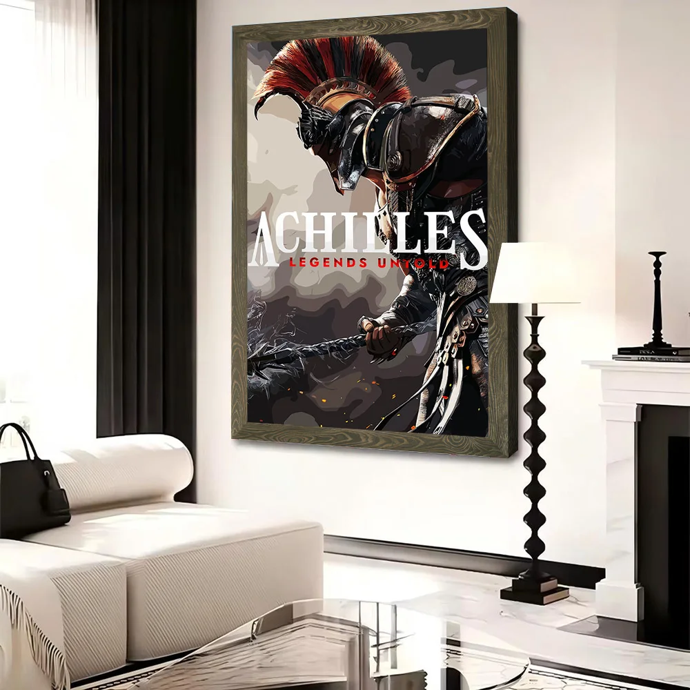 Achilles Legends Untold Game Art Printed Canvas Poster Personalized High Quality Wall Art Paintings for Gamer Decoration Bedroom - view 4