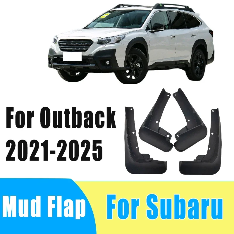 

4pcs Automobiles Tire Mudguard Waterproof Prevent Mud Splashing Car Mud Flap Fender Trim Accessory For Subaru Outback 2021-2025