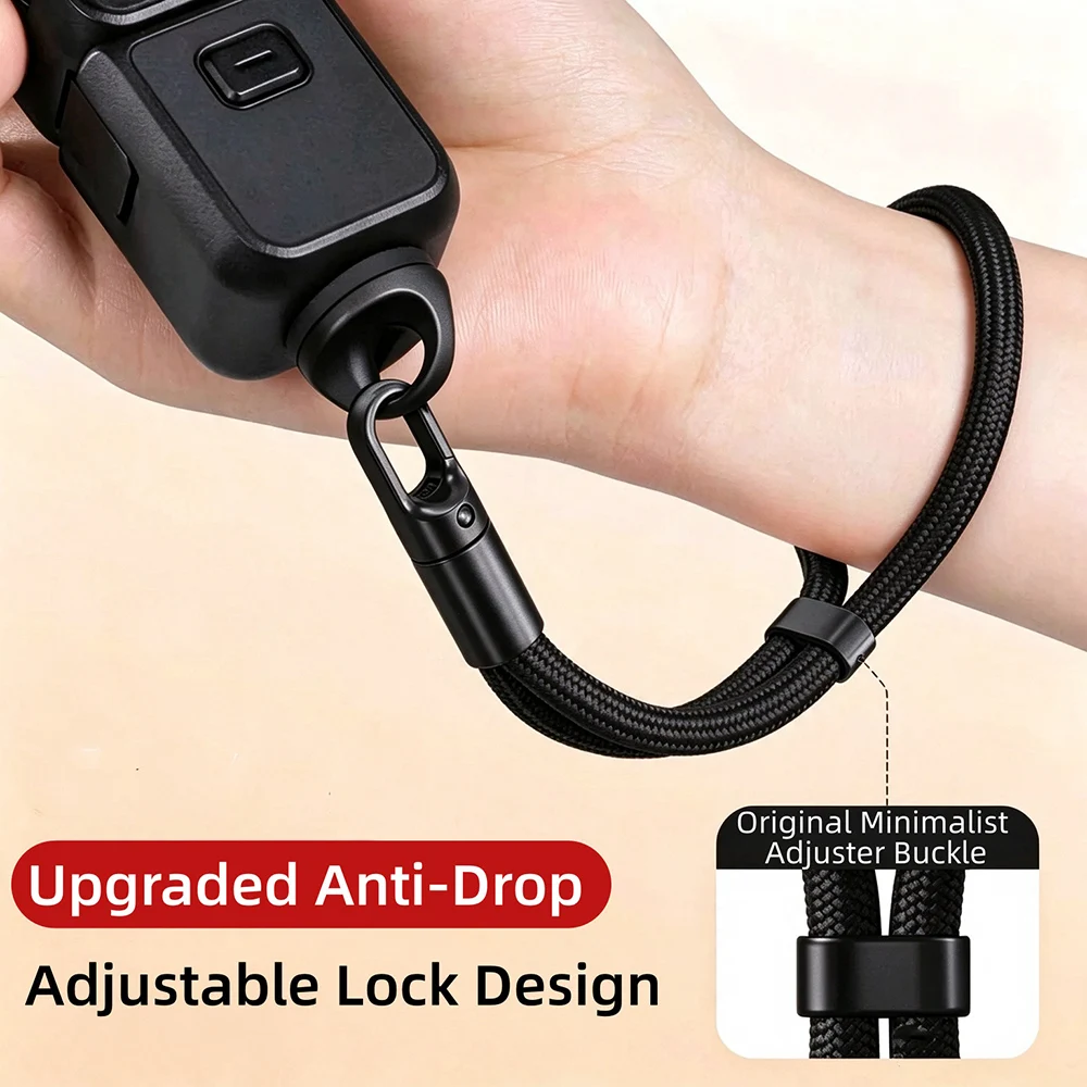 1/4 Screw Camera Wrist Lanyard Self Lock Anti Drop Hand Strap Pink for DJI Pocket4P Pocket4 Pocket3 Osmo Action Vlog Accessories