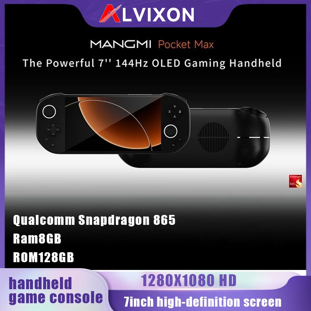 128GB 128GB 3A Game for MANGMI Pocket Max 7-inch Android 13 8000mAh Game Console Retro Handheld Android System Qualcomm Snapdragon 865 - Aliexpress Deal