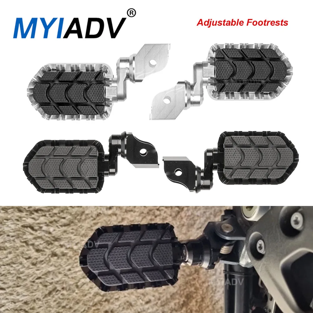 For BMW R1250GS R1200GS R1200 R1250 GSA Adv 2013-2024 Lowering Foot Pegs Pedal Rotatable Adjustable Footrest Footpegs Foot rest