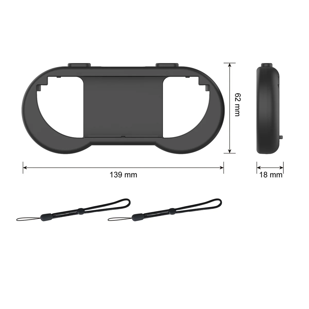 

N84R Эргономичная дополнительная игровая ручка для Switch 2, снятие запястья, простая установка и ремешок для переноски, доступ к кнопке, доступ к игру, B