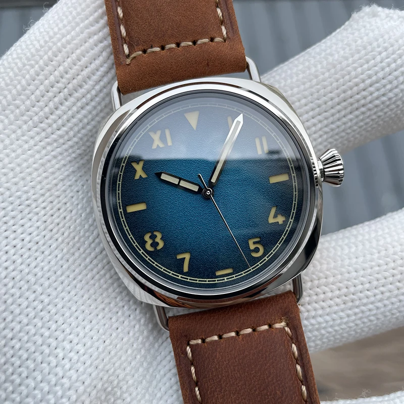 ساعة أوتوماتيكية للرجال من STEELFLIER 42 مللي متر ساعة يد ميكانيكية مربعة غواص 20ATM مقاومة للماء C3 مرآة ياقوت مضيئة NH35