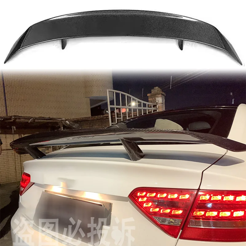 

Suitable for Audi A5 B8 B8.5 8T 2 doors 4 doors 2008-2016 100% carbon fiber material rear spoiler rear wing car parts PK style