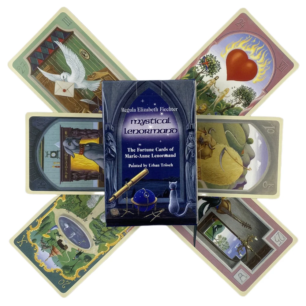 Mystical Lenormand Oracle Cards Full English 36 Cards Deck Tarot