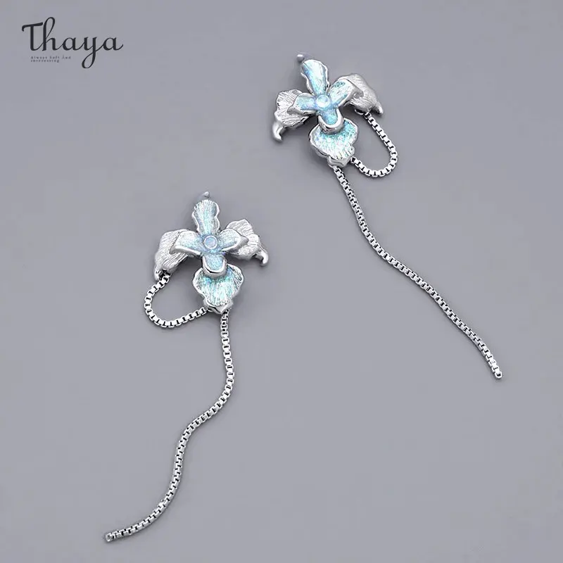 

Thaya Luxury Pendant Earrings For Women S925 Silver Needle Drop Earrings Tassel Earring Dangle Luxury Jewelley Woman Accessories