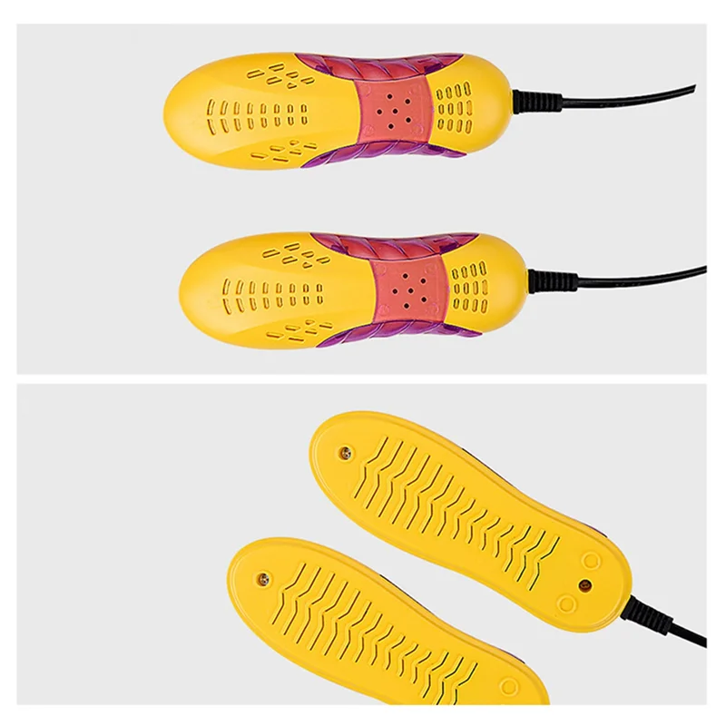 Race Car Shape Shoe Dryer Foot Protector Boot Odor Deodorant Dehumidify Device with Voilet Light Heater 18W (A) EU Plug-LITE