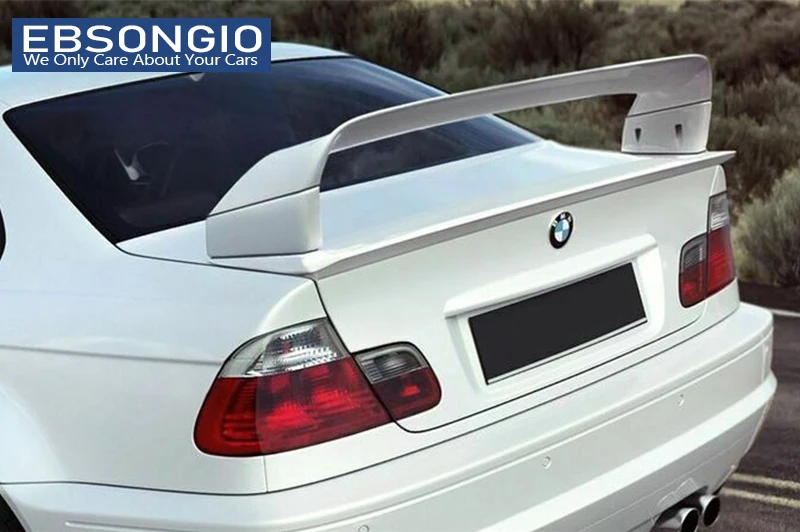 For BMW E46 Coupe Sedan M3 Only 2 Door 1998 - 2006 Rear Trunk Spoiler Boot Lip Wing Spoiler Carbon Fiber Or Gloss Black