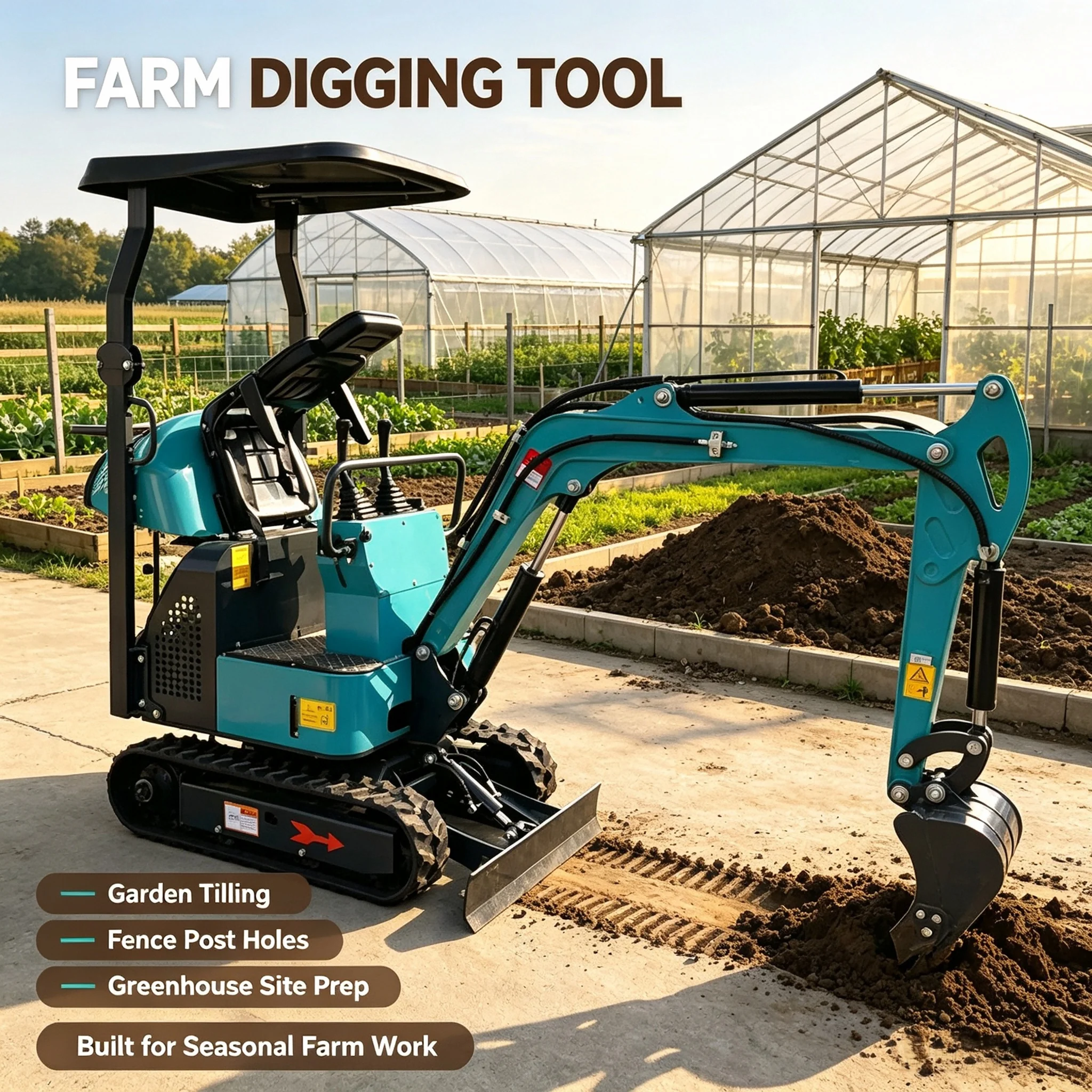 Lowest price Full hydraulic system small excavator mini excavator tiger tooth excavator engine assembly