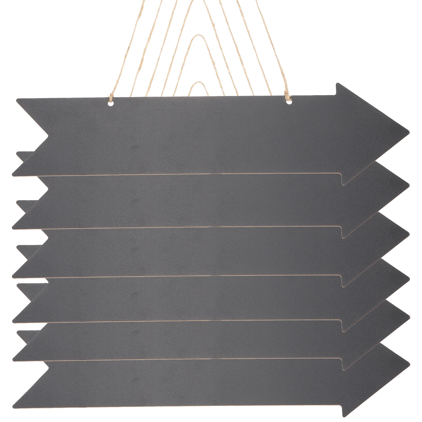 

6pcs Direction Sign Chalkboard Arrow Signs 8 9x33 5cm Blank Hanging Decoration Door Wooden Pendant Signs for Home Wedding