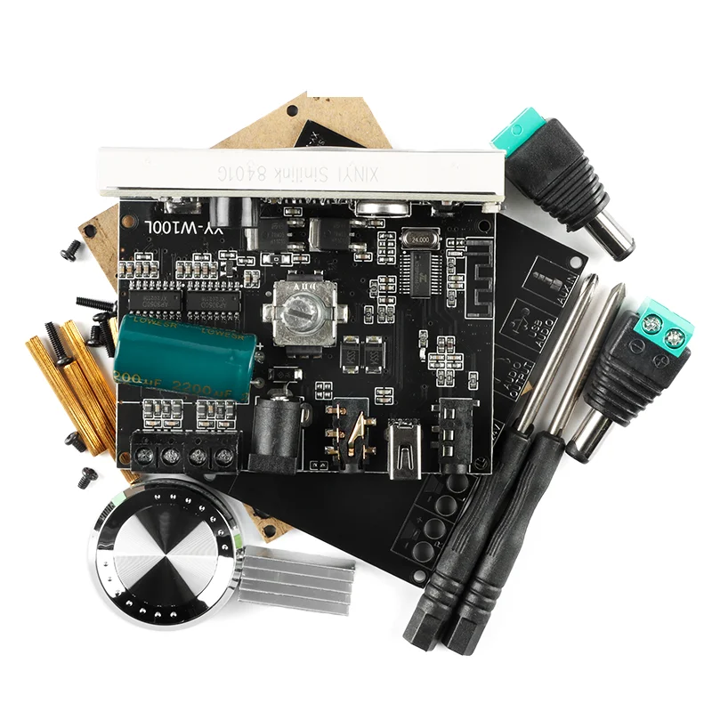 XY-W100L Hifi Niveau 100W * 2 Stereo Bluetooth Digitale Versterker Board Module Met Wifi Timing Klok