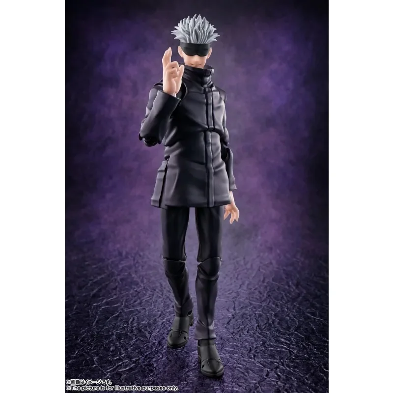 Em estoque bandai original s.h. figuarts jujutsu kaisen satoru gojo anime figura de ação modelo ornamento colecionável brinquedo presente hoilday