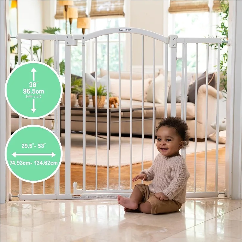 Extra Tall & Wide Safety Pet and Baby Gate, 29.5