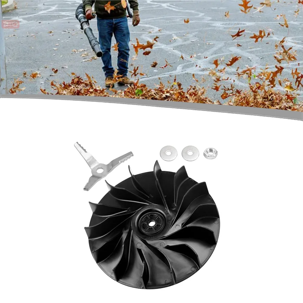 Plastic Impeller Fan Wheel For BG56 BG86 SH56 SH86 Leaf Blower Vacuum Shredder 167mm Diameter Garden Power Equipment Parts