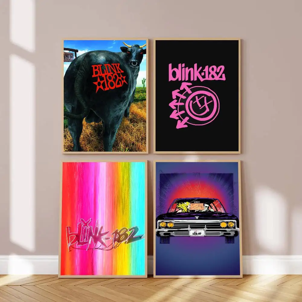 1pc BLINK-182 One More Time Poster High Quality Print Waterproof Wall Art Sticker For Bar Living Room Decor Gift