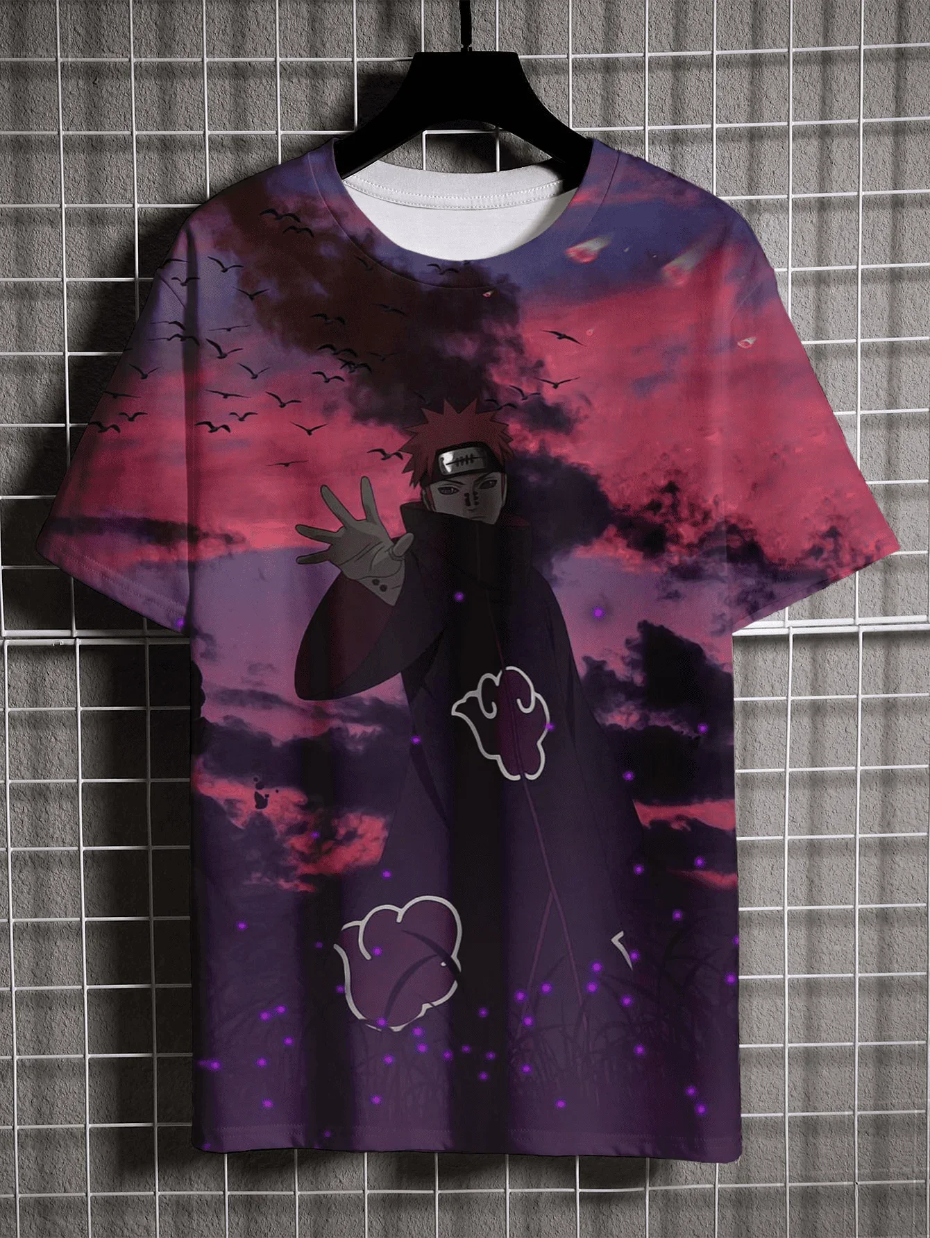 

New Fashion Japanese Anime 3D Printed Naruto Pattern Men's Short Sleeve Fashion Street Style Casual Oversized Men's Cool T-Shirt