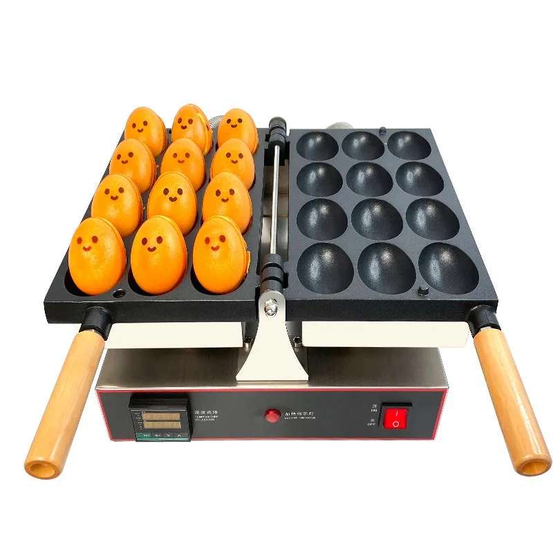 Face Egg Waffle Maker, Commercial Electric Non-stick Egg Cake Machine