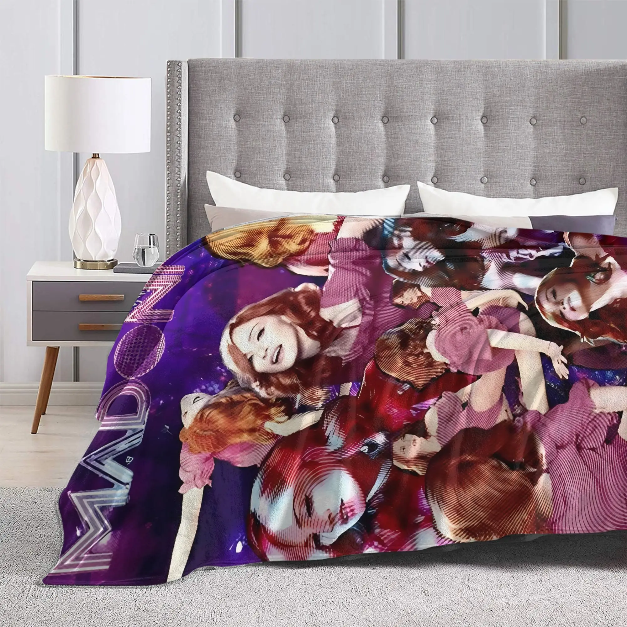 Customize Inspired by Madonna, This Retro Oversized Home Blanket Is Hypoallergenic, Suitable for All Seasons, Multifunctional, A