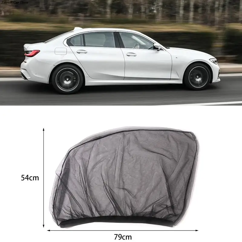 1pcs Universal Car Window Net Car with Anti-mosquito Insect Ventilation Breathable Shading Cooling Car Door Screen Window