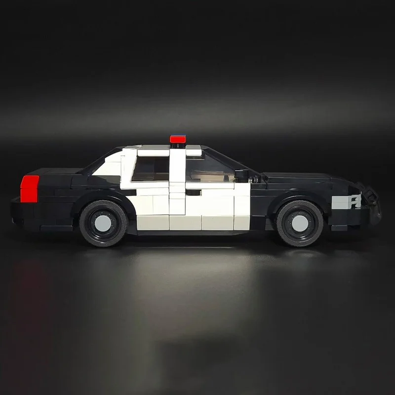 297 PCS Racing Car Victoria Police Interceptor MOC Customize Modular Building Block Creative Design Brick DIY Holiday Toy Gifts