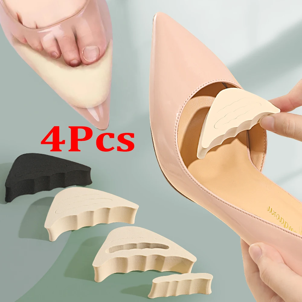 

Toe Plug Soft Half Insoles Reusable Toe Sponge Filler Inserts for Shoes Adjustable Too Big Foot Brace Pads Unisex Shoe Inserts