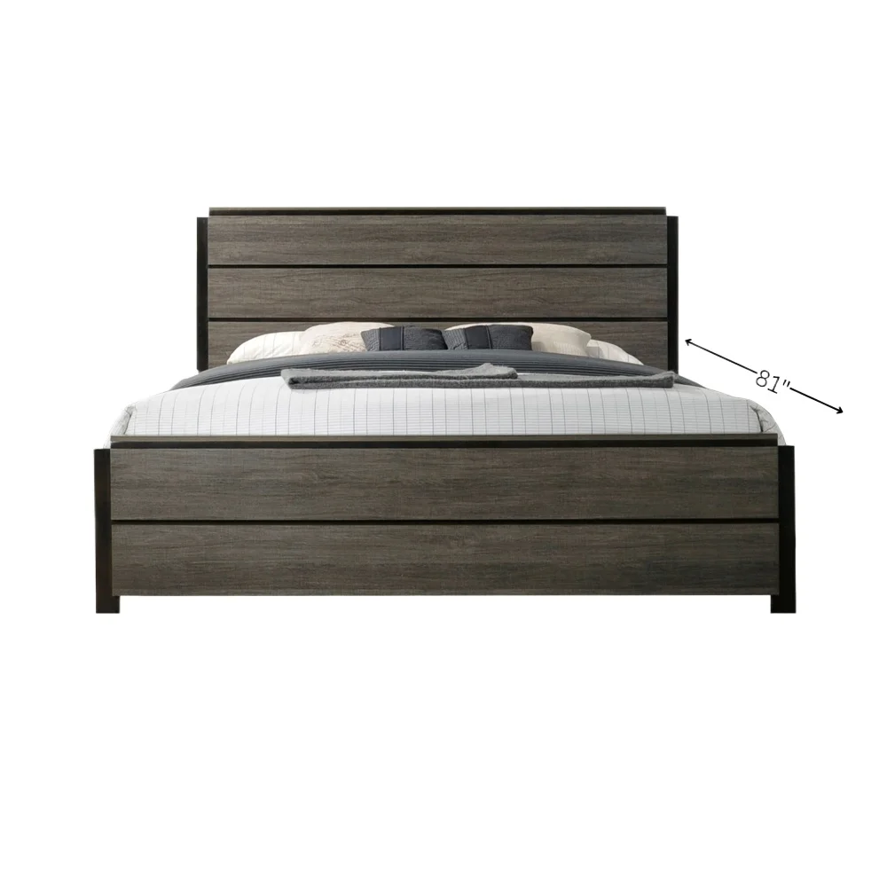 

Спальный гарнитур королевского размера из античного серого дерева, 6 предметов, комод, зеркало, 2 прикроватные тумбочки, комод