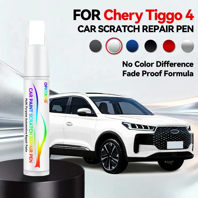 

Карандаш для ремонта краски, средство для удаления царапин, аксессуары для автомобиля Chery Tiggo 4 4Pro, цвета: синий, лунный серебристый, серебристый, серый, черный, красный.