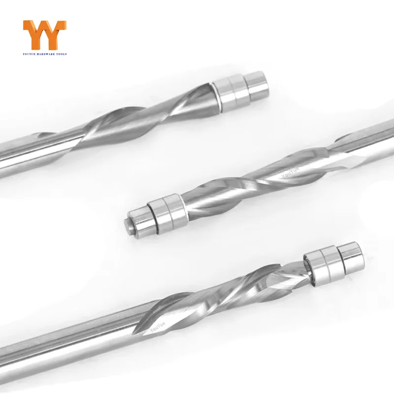 youyuew 1SPCS 6mm6.35mm Shank Solid Carbide Bearing Guided Two Flute Flush Trim Router Bits Woodworking Milling Cutters End Mill