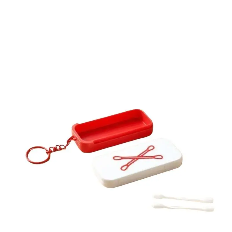 Weiße Zahnpflegebox, Mini-Zahnstocher- und Zahnseiden-Organizer, Schiebe-Aufbewahrungsbox für kleine Gegenstände, für Zuhause, Büro und Reisen. – Detail 6