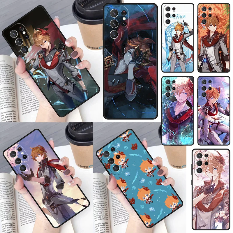 Genshin Impact Tartaglia Phone Case for Samsung Galaxy S26 Ultra S25 S24 S23 S22 S21 S20 Note10 Plus FE Cover Luxury
