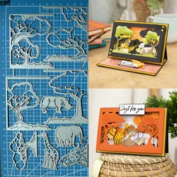 Lucky Goddess Metal Cutting Dies African Savannah Diy Scrapbooking Photo Album Decorative Embossing Paper Card Crafts