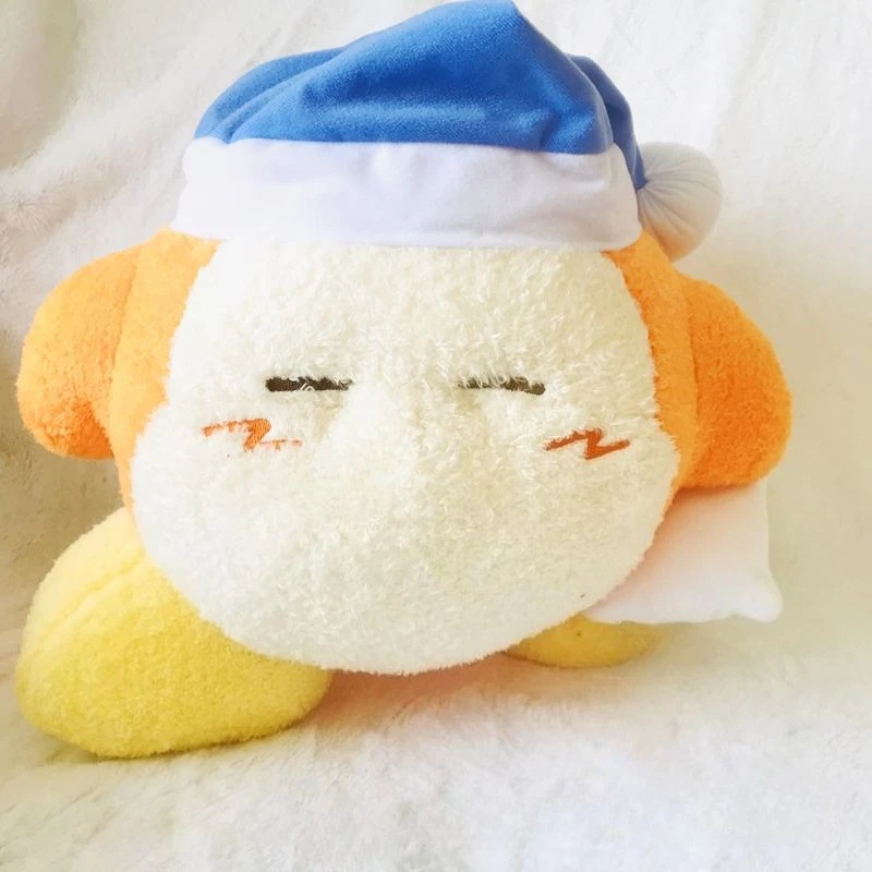 34cm Cute Cartoon Kirby Plush Toy Kawaii Soft Stuffed Toy Bedroom Sleeping Throw Pillow Decoration Birthday Gift