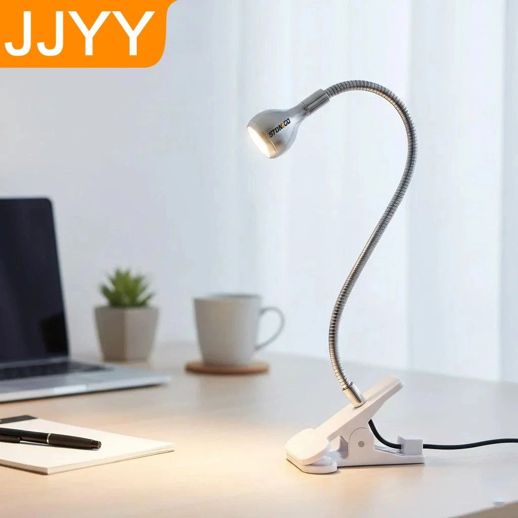 

Гибкая USB LED лампа-прищепка 3 Вт, регулируемая, для чтения, дома, офиса, подарок, креативное освещение для задач