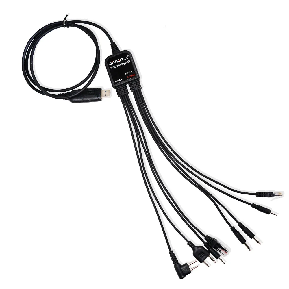 8 in 1 Multi-functions USB Programming Cable with CD Baofeng Walkie Talkie UV-5R UV-82 for Motorola TYT Kenwood Yaesu HYT Radio