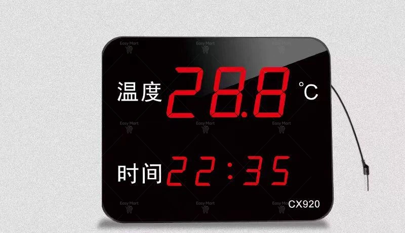 LX923 Pool With LED Display And Waterproof Probe For Water Fish Tank Outdoor Temperature Meter