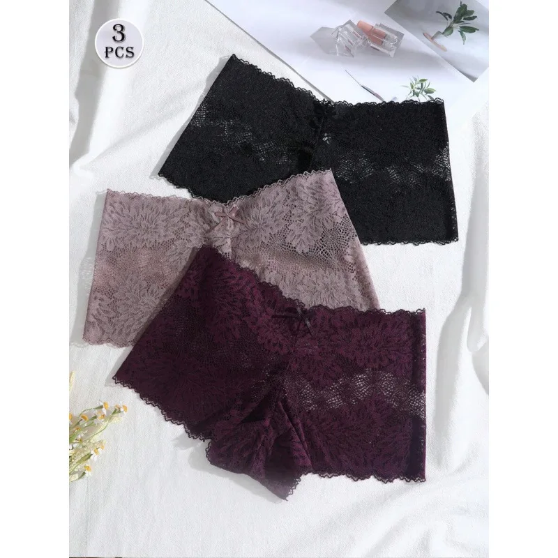 Lace Hollow Boxers Women's Hollow out Lace Briefs Comfortable Underwear Neutral Gender Spring Collection Store Same Style
