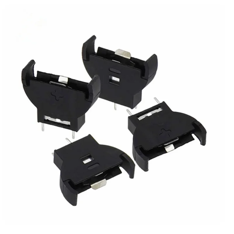 10PCS CR2032 Battery Holder Coin Cell Button Socket Holder Case 3 Pin Solder Mounting Battery Boxes
