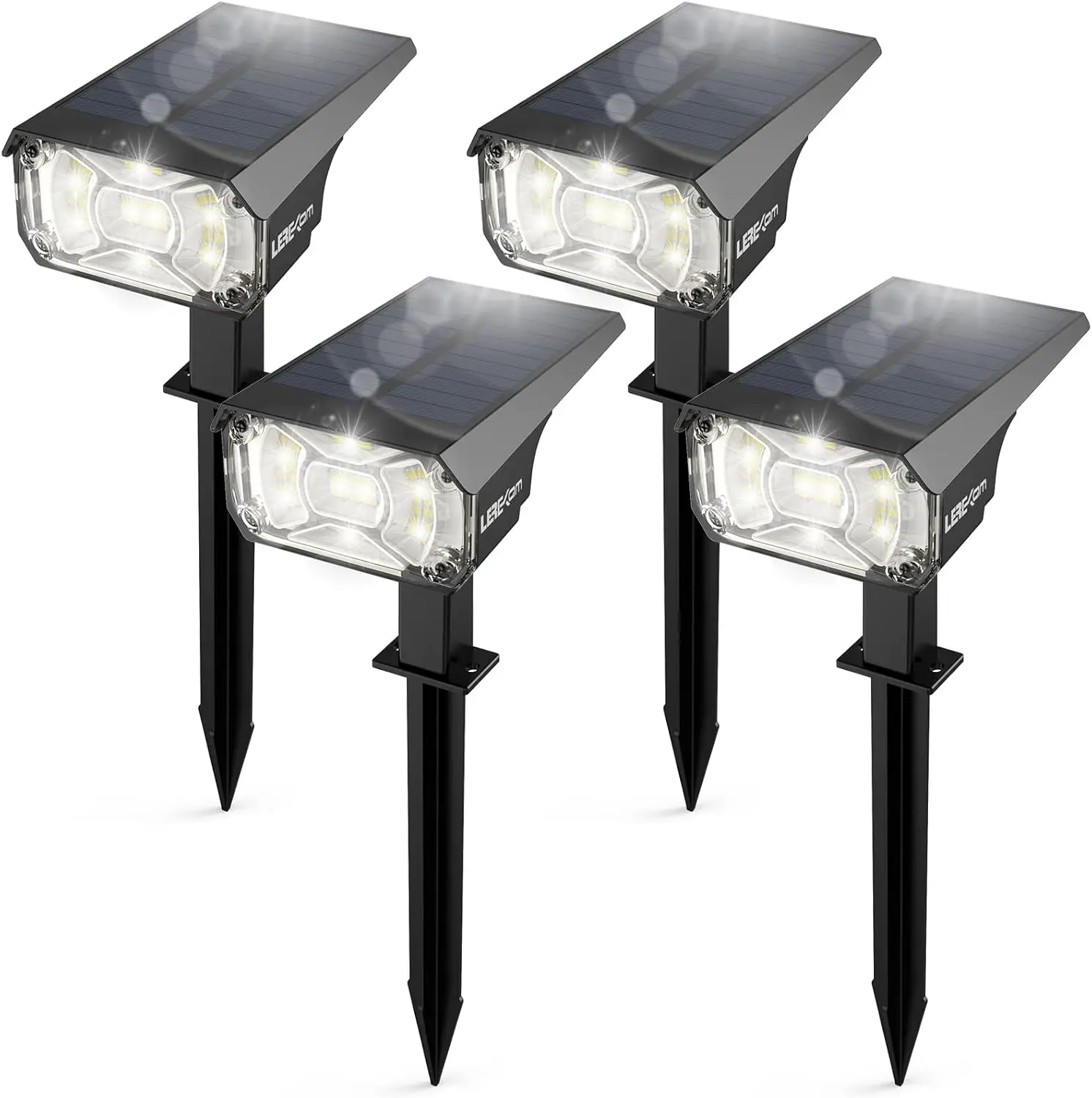 

Outdoor Solar Spot Lights, 40LED IP65 Waterproof, 3 Modes, USB & Solar Powered, 4-Pack