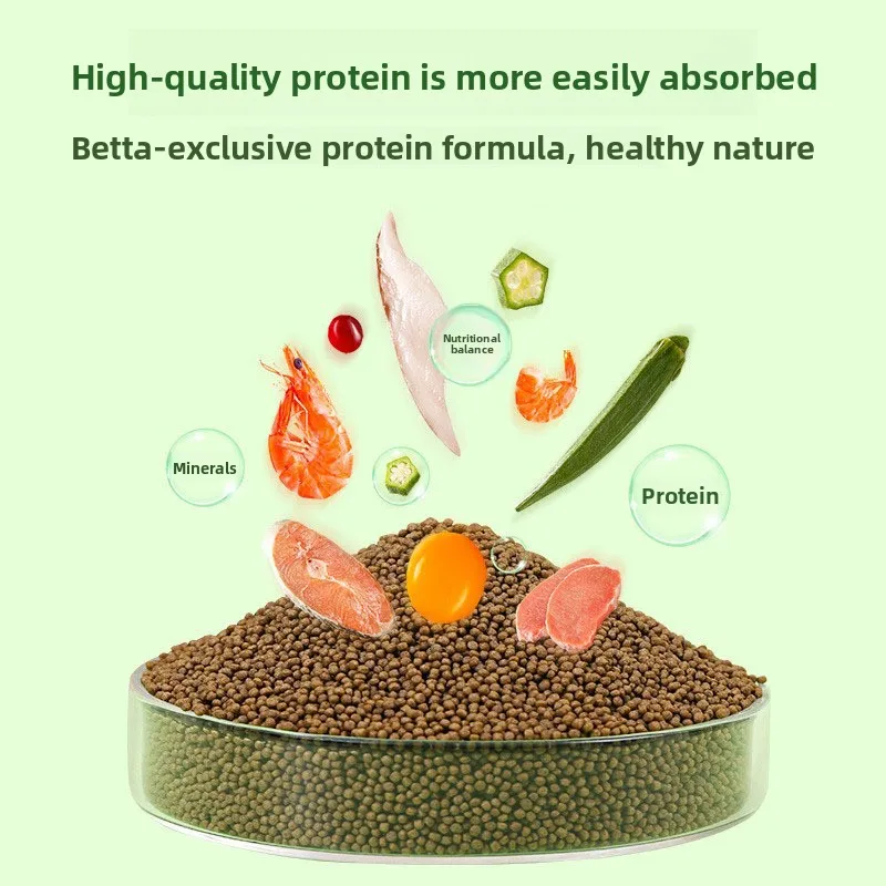 Vibes Betta Fish Food for Color - High Protein Floating Pellets to Enhance Vibrancy in Halfmoon & Plakat