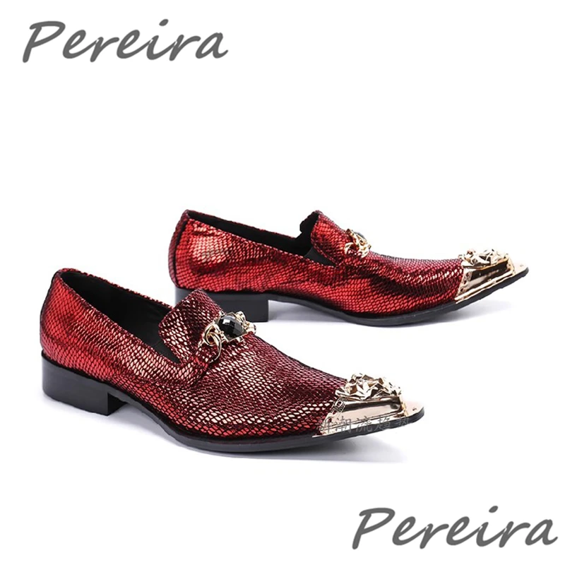 Bling Bling Luxus Herren Formelle Schuhe Mode Kristall Eisen Spitzschuh Casual Loafers Party Bankett Hochzeit Business Kleid Schuhe